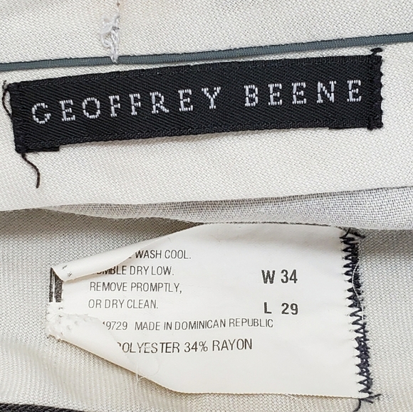 Geoffrey Beene Slacks W34 L29 - Picture 3 of 3